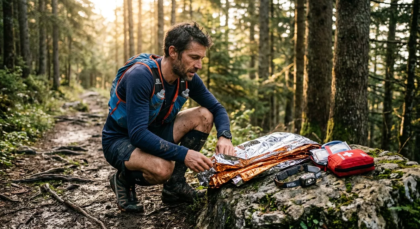 Matériel de Sécurité Trail : Couverture de Survie, Lampe Frontale et Équipements Obligatoires